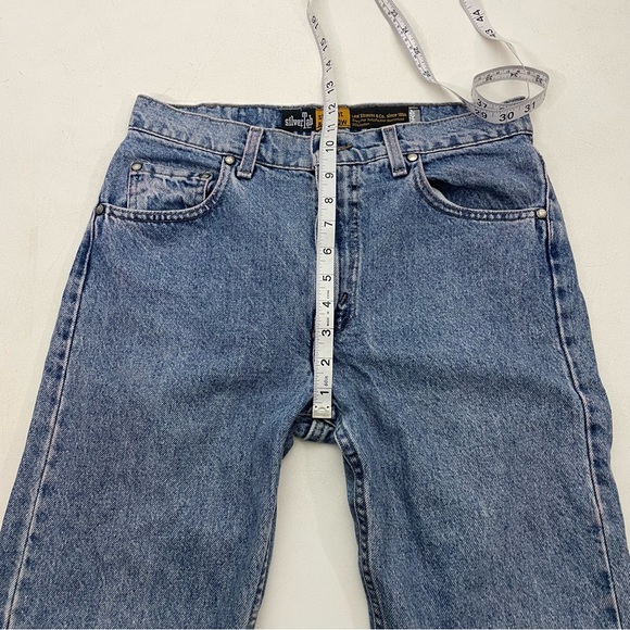 Vintage Levi’s Silvertab Denim Blue Jeans Straight & Narrow Flare Aztec - Picture 6 of 11